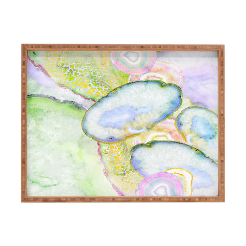 Iveta Abolina Agate Dreams I Rectangular Tray
