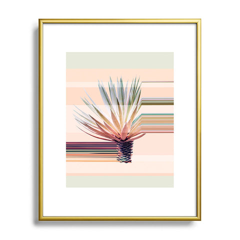 Iveta Abolina Agave Stripe Metal Framed Art Print