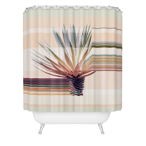 Iveta Abolina Agave Stripe Shower Curtain