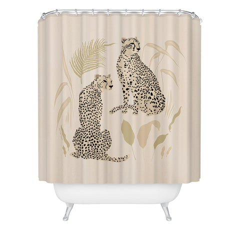 Iveta Abolina Aguirre Cheetahs Shower Curtain