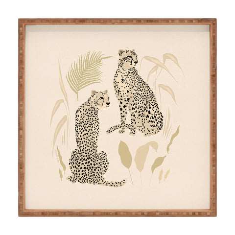 Iveta Abolina Aguirre Cheetahs Square Tray