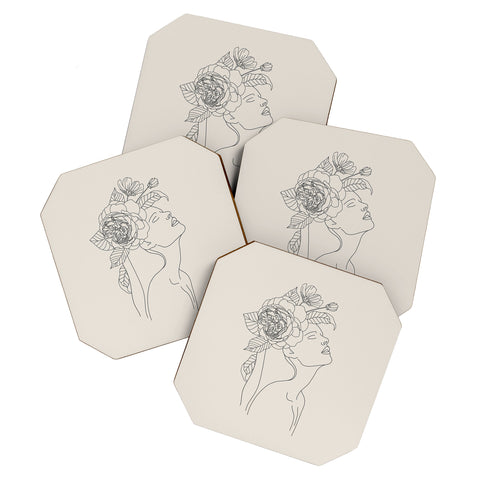 Iveta Abolina Alexandria Botany I Coaster Set