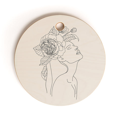 Iveta Abolina Alexandria Botany I Cutting Board Round