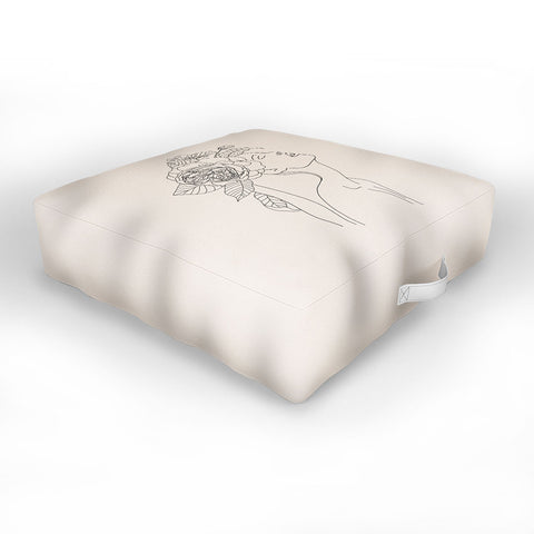 Iveta Abolina Alexandria Botany I Outdoor Floor Cushion