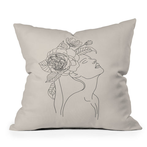 Iveta Abolina Alexandria Botany I Throw Pillow