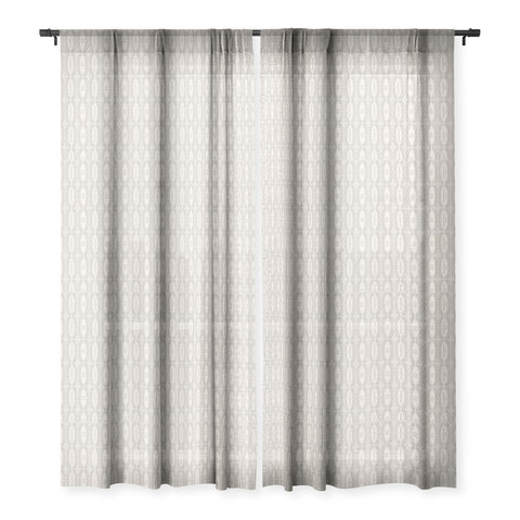 Iveta Abolina Alfonso Beige Sheer Window Curtain