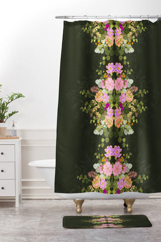 Iveta Abolina Allete Night Shower Curtain And Mat