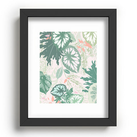 Iveta Abolina Alocasia Garden Green Recessed Framing Rectangle