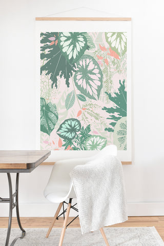 Iveta Abolina Alocasia Garden Green Art Print And Hanger