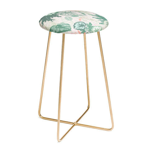 Iveta Abolina Alocasia Garden Green Counter Stool