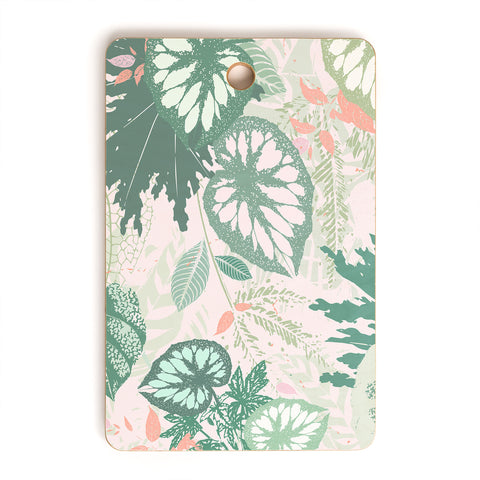 Iveta Abolina Alocasia Garden Green Cutting Board Rectangle