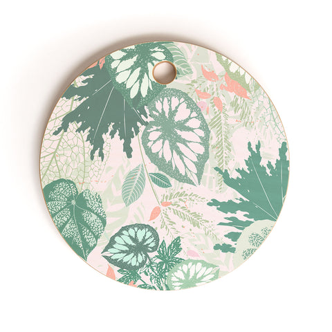 Iveta Abolina Alocasia Garden Green Cutting Board Round