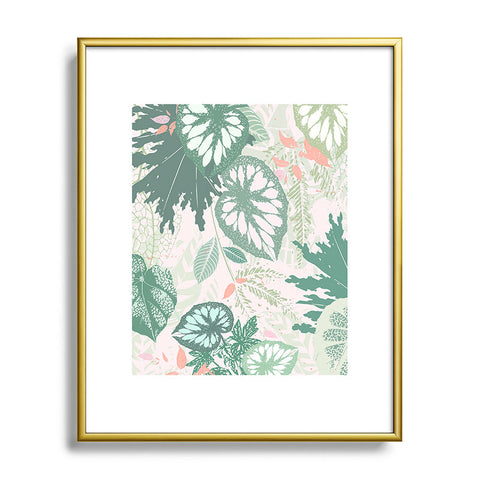 Iveta Abolina Alocasia Garden Green Metal Framed Art Print