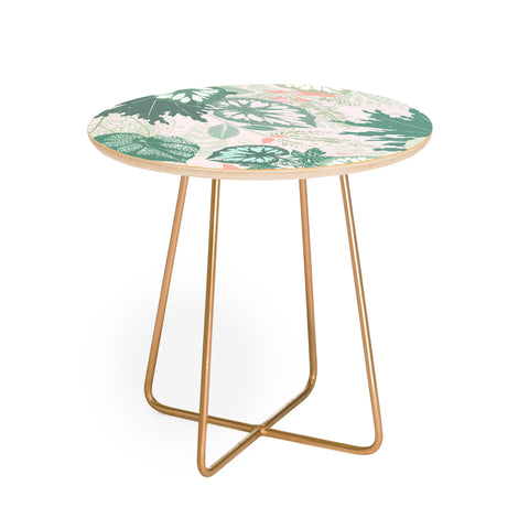 Iveta Abolina Alocasia Garden Green Round Side Table