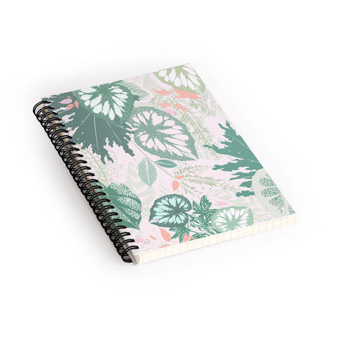 Iveta Abolina Alocasia Garden Green Spiral Notebook