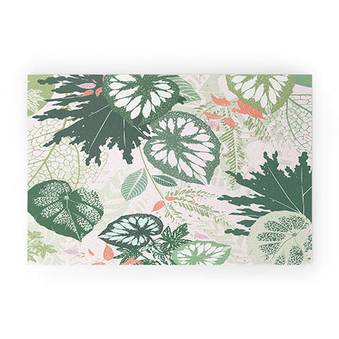 Iveta Abolina Alocasia Garden Green Welcome Mat