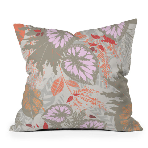 Iveta Abolina Alocasia Garden Throw Pillow