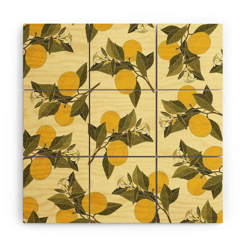 Iveta Abolina Alodie Lemons Wood Wall Mural