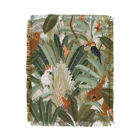 Iveta Abolina Amazon Palm Throw Blanket