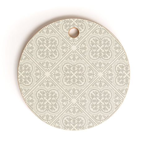 Iveta Abolina Anissa Cream Cutting Board Round