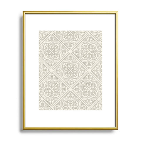 Iveta Abolina Anissa Cream Metal Framed Art Print