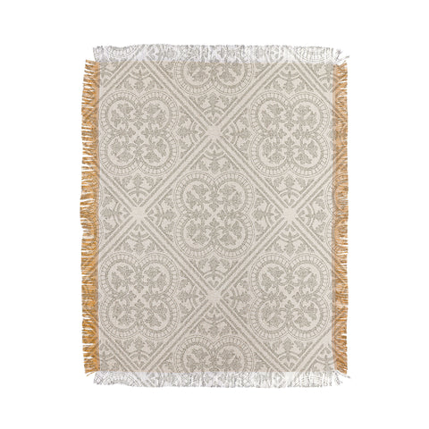 Iveta Abolina Anissa Cream Throw Blanket