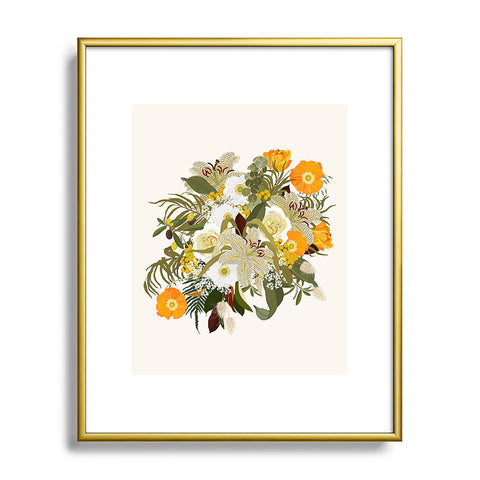 Iveta Abolina Annalise Cream Metal Framed Art Print