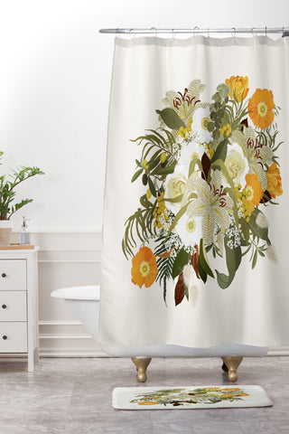 Iveta Abolina Annalise Cream Shower Curtain And Mat