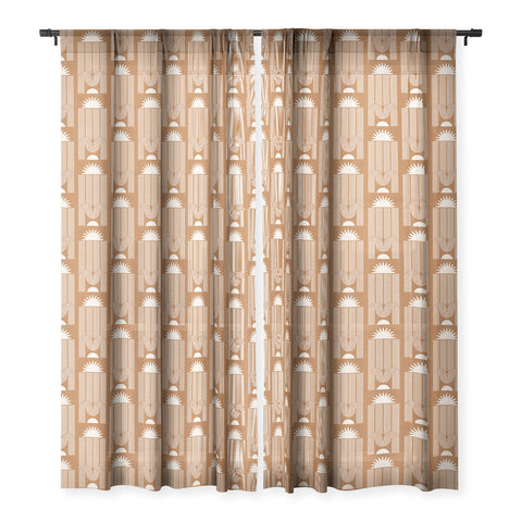 Iveta Abolina Arches and Sunset Cider Sheer Window Curtain
