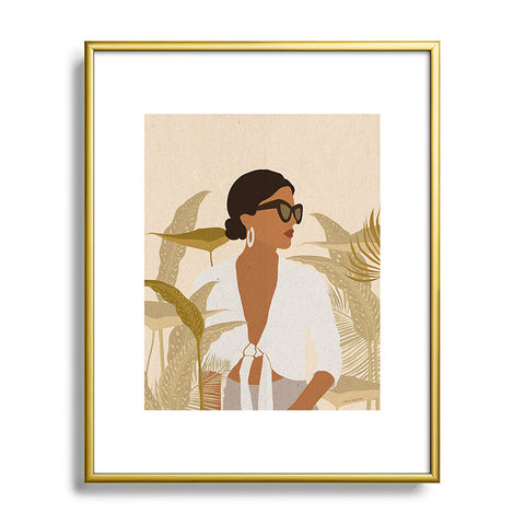 Iveta Abolina Arrian Flower Girl Metal Framed Art Print