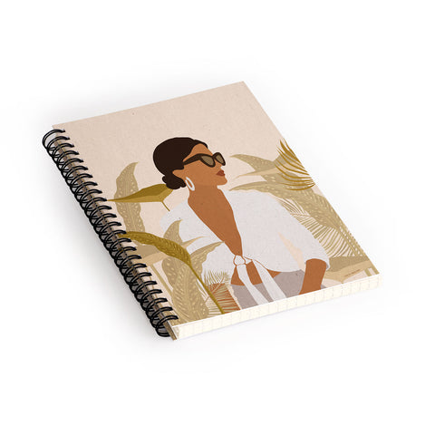 Iveta Abolina Arrian Flower Girl Spiral Notebook