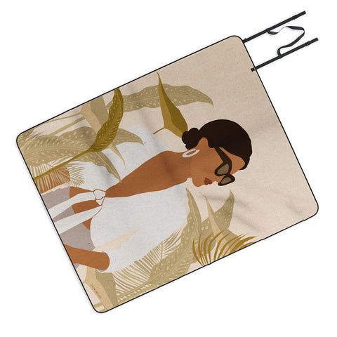 Iveta Abolina Arrian Flower Girl Picnic Blanket