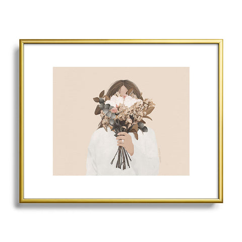 Iveta Abolina Audrielle Cream Metal Framed Art Print