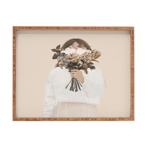 Iveta Abolina Audrielle Cream Rectangular Tray