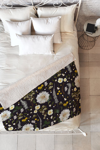 Iveta Abolina Ava Night Fleece Throw Blanket