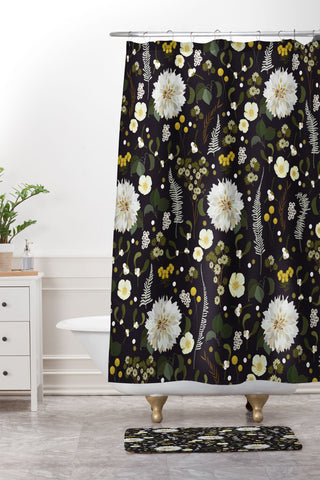 Iveta Abolina Ava Night Shower Curtain And Mat