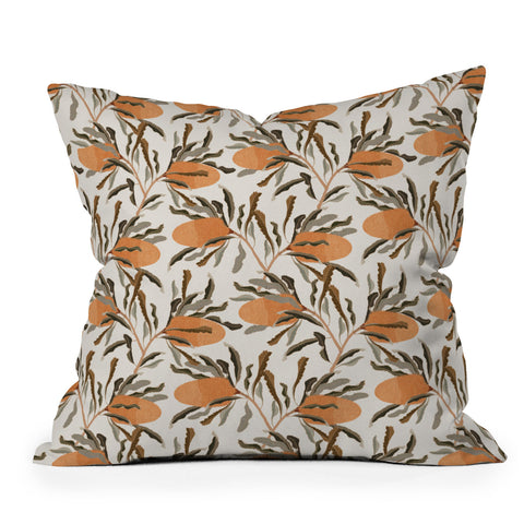 Iveta Abolina Banksia Cream Throw Pillow