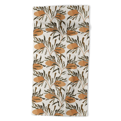 Iveta Abolina Banksia Cream Beach Towel