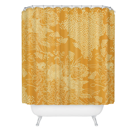 Iveta Abolina Bardot Tangerine Shower Curtain