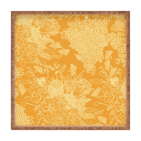 Iveta Abolina Bardot Tangerine Square Tray