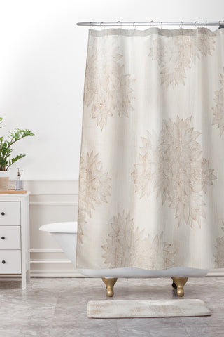 Iveta Abolina Beach Day Beige Shower Curtain And Mat