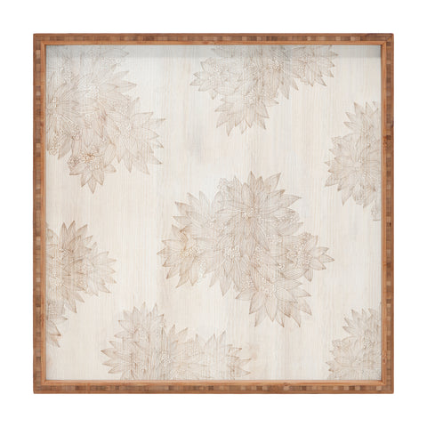 Iveta Abolina Beach Day Beige Square Tray