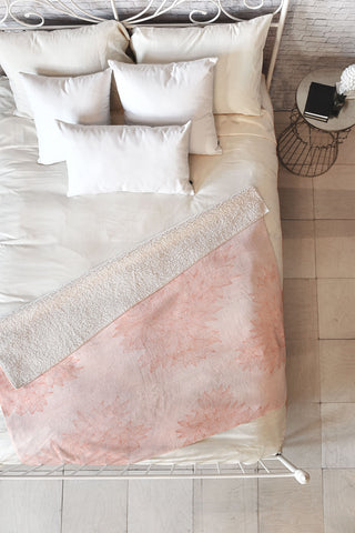 Iveta Abolina Beach Day Pink Fleece Throw Blanket