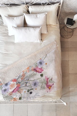 Iveta Abolina Beatriz Morning Fleece Throw Blanket