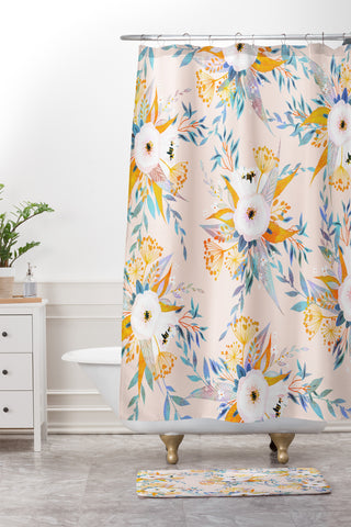 Iveta Abolina Benedetta Garden II Shower Curtain And Mat