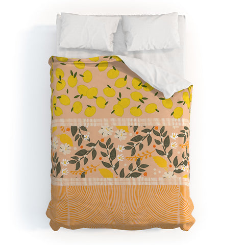 Iveta Abolina Benoite Blush Lemons Duvet Cover