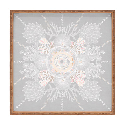Iveta Abolina Bermuda Rose Square Tray