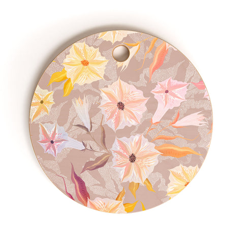 Iveta Abolina Bertadene Garden I Cutting Board Round