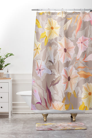 Iveta Abolina Bertadene Garden I Shower Curtain And Mat