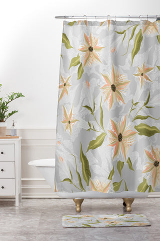 Iveta Abolina Bertadene Garden II Shower Curtain And Mat